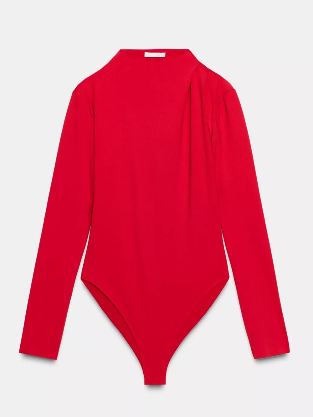 Zara Red Long-Sleeve Bodysuit